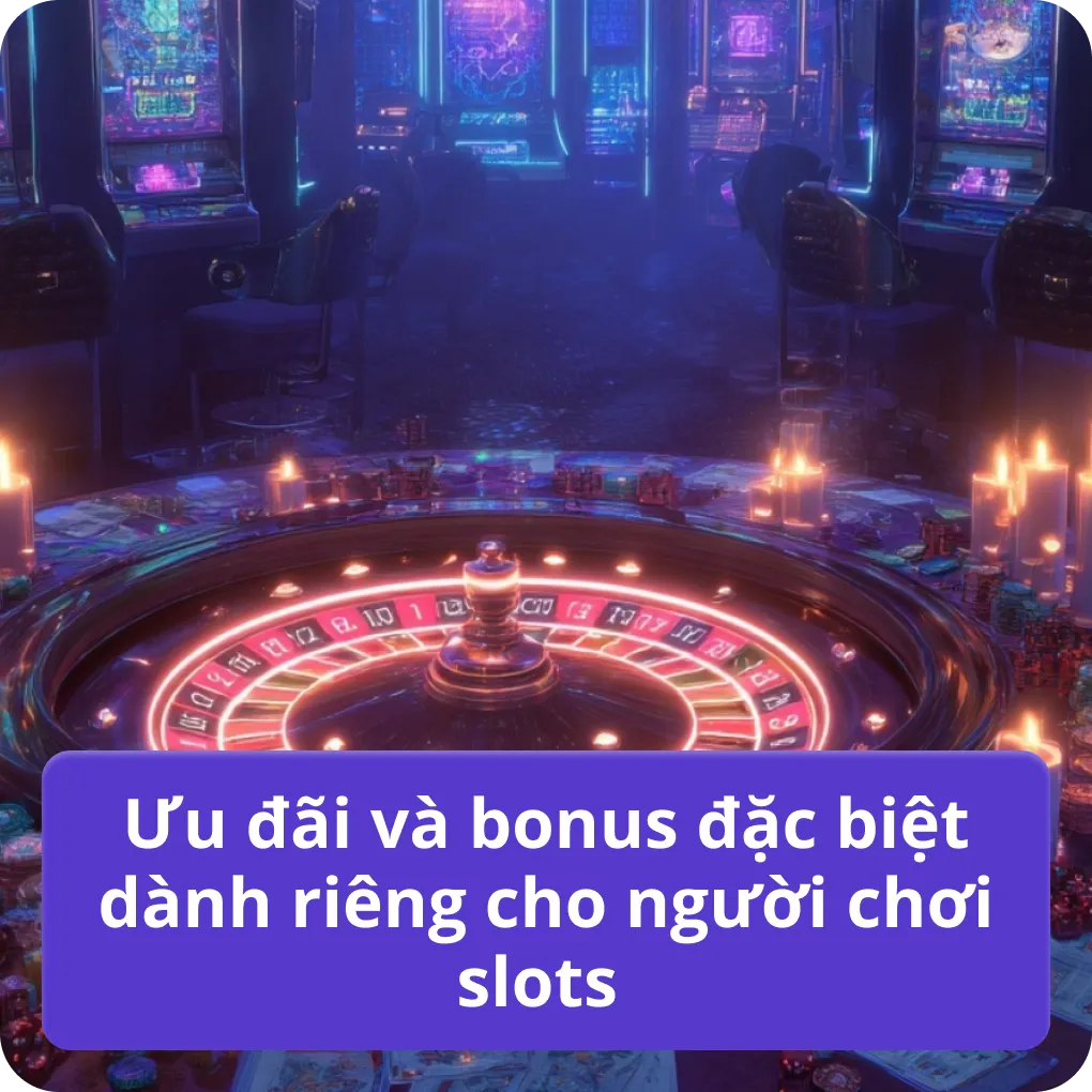Ưu đãi và bonus đặc biệt dành riêng cho người chơi slots 